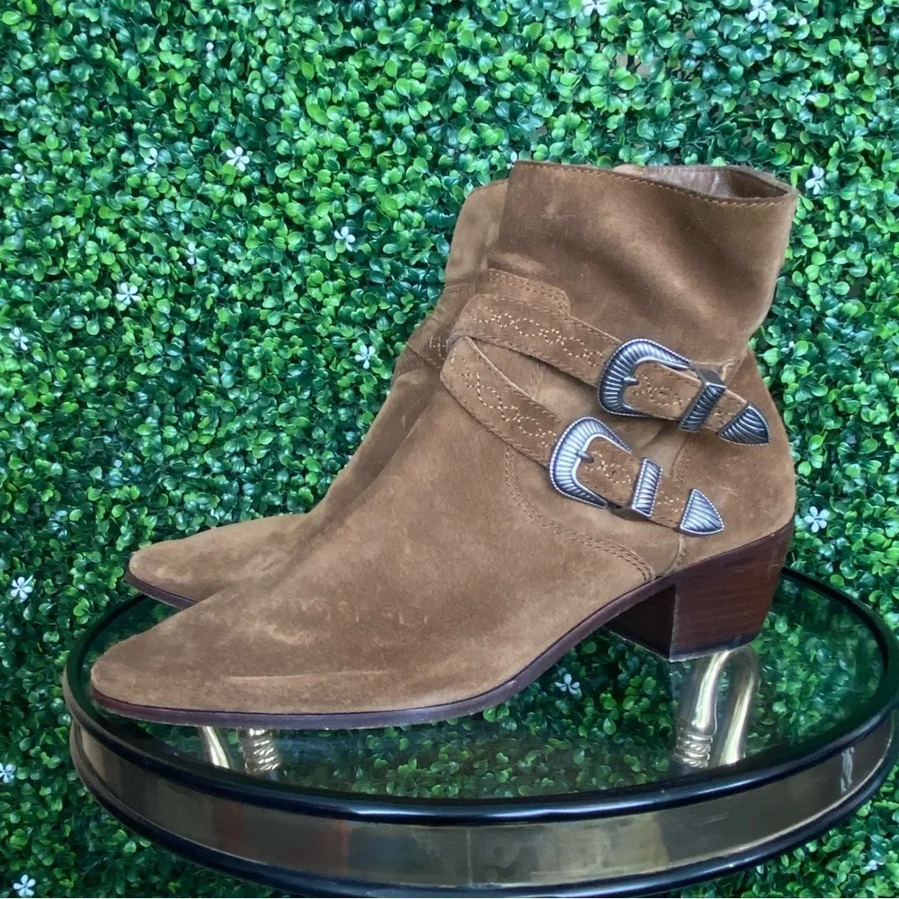 N-09 Frye Ellen Buckle Boots